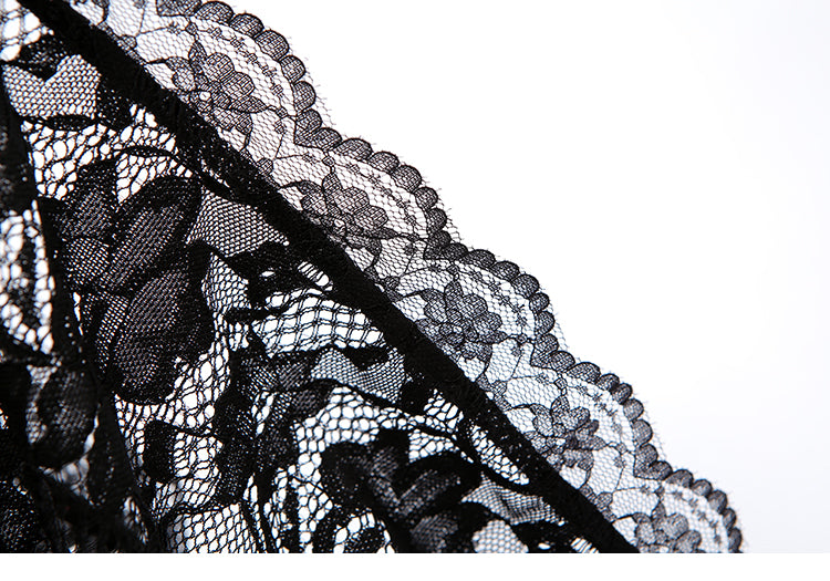 AUDREY LONG BLACK SEXY LACE