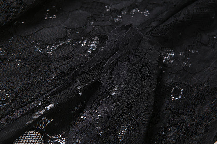 AUDREY LONG BLACK SEXY LACE