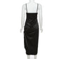 VIVIAN PETITE BLACK SILK DRESS