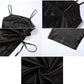 VIVIAN PETITE BLACK SILK DRESS
