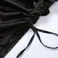 VIVIAN PETITE BLACK SILK DRESS