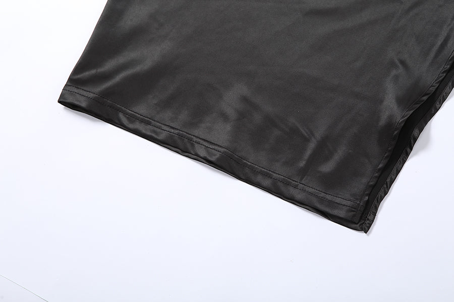 VIVIAN PETITE BLACK SILK DRESS