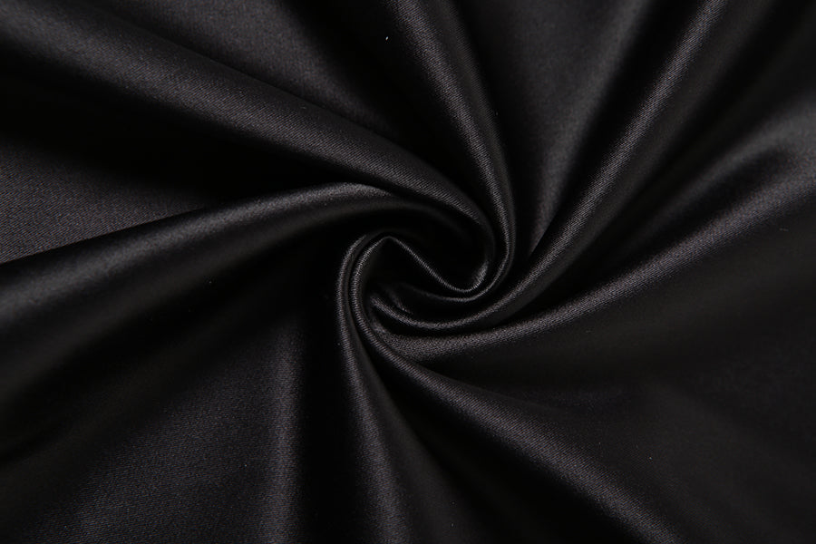 VIVIAN PETITE BLACK SILK DRESS